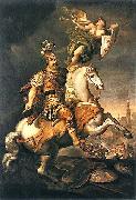 Jerzy Siemiginowski-Eleuter John III Sobieski at the Battle of Vienna. Sweden oil painting artist
